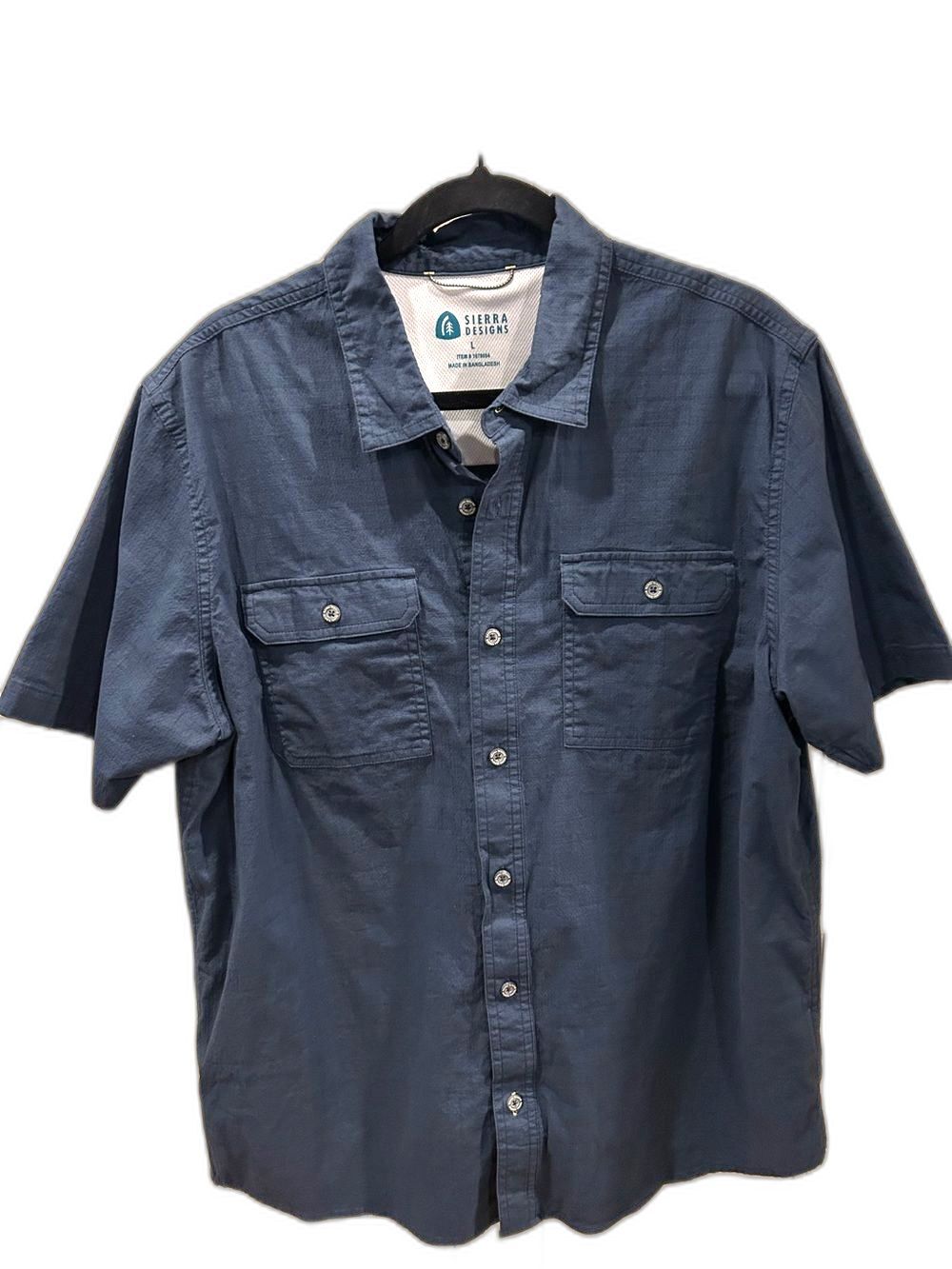 Sierra Designs Men’s Short Sleeve Button-Down Shirt - Size Large